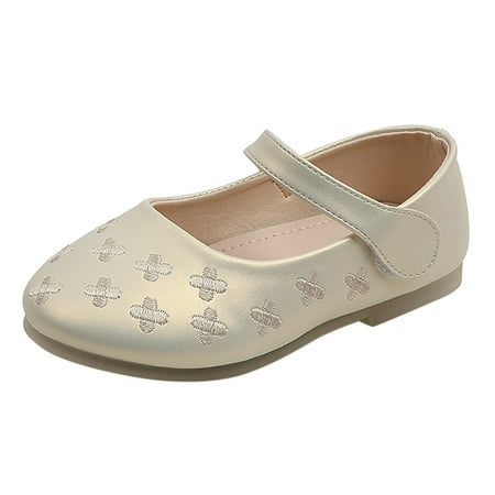 

ZHUASHUM Baby For Shoes Girls Low Heel Cute Pu Casual For Kids