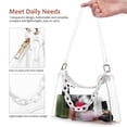 thumbnail image 5 of TABLZONE Transparent Clear Shoulder Bag Small Lightweight Purse with Smooth Zipper, Stylish Daily Use Pouch for Women, 5 of 6