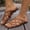 Brown, variant on ATENAR Women Sandals Solid Color Outdoor Sandals for Women Comfortable Womens Shoes Green 8.5