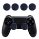 thumbnail image 2 of 4 piezas de silicona Joystick analógico Thumbstick Grip Cover para PS4 (negro + azul), 2 of 6
