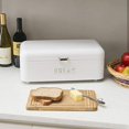 thumbnail image 4 of Home Basics Box for Kitchen Counter Dry Food Storage Container, Bin, Store Bread Loaf, Dinner Rolls, Pastries, Baked Goods, SOHO WHITE, 4 of 6