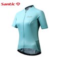 thumbnail image 3 of Santic - Maillot de ciclismo para mujer, camiseta profesional para ciclismo al aire libre, para bicicleta de carretera, camisetas de manga corta para verano, 3 of 5