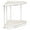 Cream, variant on mDesign Steel/Plastic 2-Tier Freestanding Bathroom Corner Organizer Shelf, Clear