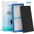 thumbnail image 3 of 2-Pack H13 True HEPA AER1 Filter Replacement, Includes 4 Carbon Booster Filters Compatible with Holmes Bionaire, 3 of 4