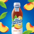 thumbnail image 5 of Diet Snapple Peach Tea, 16 fl oz Recycled Plastic Bottle, 6 Pack All Natural Family Pack Drinks, 5 of 5