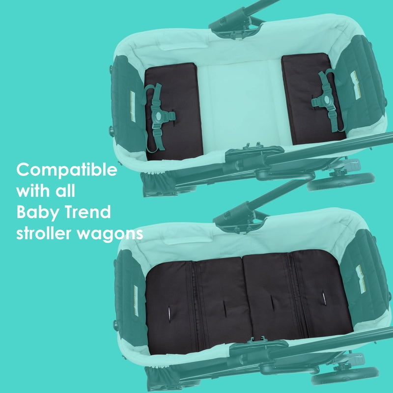 Baby Trend Seat2Mat Extra Cushion Accessory for Stroller Wagons, Black, Infant