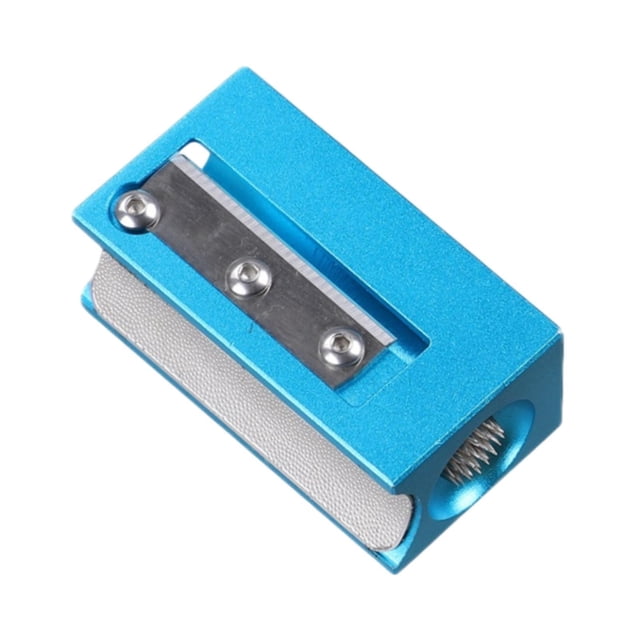Kit de reparación de tacos de billar, afilador de puntas de taco de billar, herramientas manuales, reparación de puntas de taco de billar de metal Azul