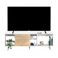 thumbnail image 2 of MORU Mueble para Tv 70 PRIME Blanco, Mueble para Sala, Mesa Tv, Centro de Entretenimiento para Tv, Mueble para Tv Minimalista, Mueble Multiusos, Estante para Tv, Soporte para Tv | Medidas:150x40x14cm, 2 of 8