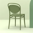 thumbnail image 2 of Compamia ISP257-OLG Chaise d'Extérieur en Résine Marcel de 17,3 Po, Vert Olive, 2 of 6