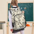 thumbnail image 7 of FORMRS School Backpack 17" Student Travel Bag with Laptop Compartment, Beige Birds, 7 of 7