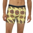 thumbnail image 2 of Picia Bohemia Pattern Men's Athletic Long Leg Briefs , Performance Stretch Underwear，Moisture-Wicking, 2 of 7