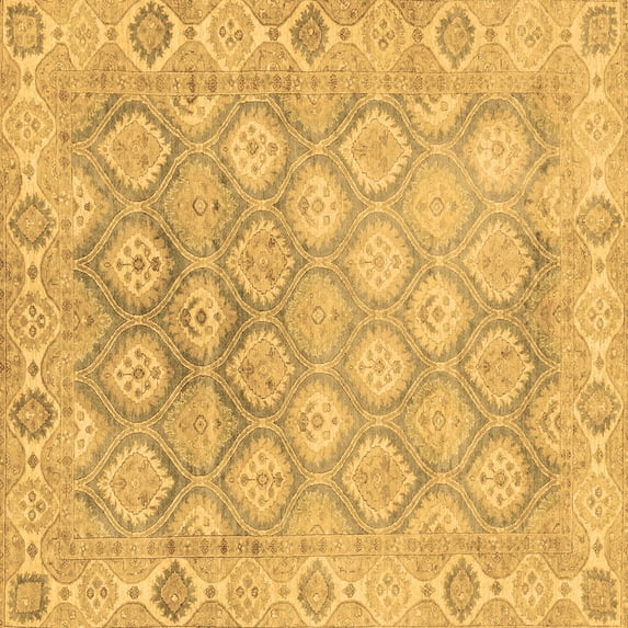 Ahgly Company Indoor Square Oriental Brown Traditional Area Rugs, 8' Square