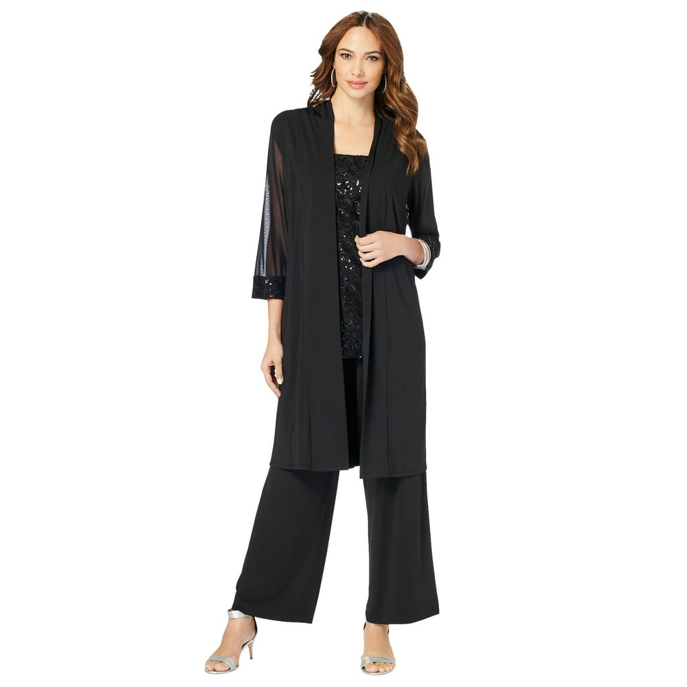 womens plus size evening pant suits