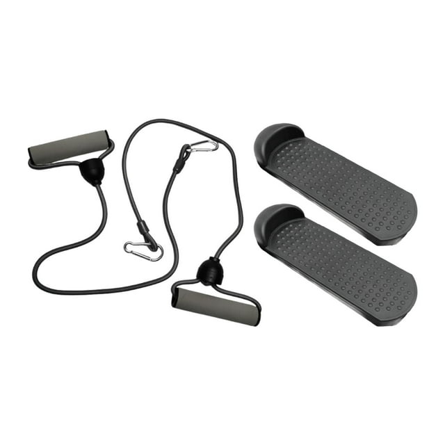 2 pedales para escalar escaleras, equipo de entrenamiento de fuerza, máquina elíptica para debajo del escritorio. Gris