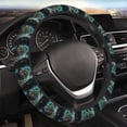thumbnail image 3 of Lsque Artistic Light Dot Wolf、 Ultra Soft Car Steering Wheel Cover for Women, Standard 15 inch Size for Truck Van SUV Auto, 3 of 8