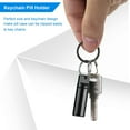 thumbnail image 4 of 2PCS Keychain Pill Holder,Portable Aluminium Alloy Waterproof Pill Box Container,Small Mini Pill Case for Outdoor Travel or Pocket, 4 of 5