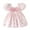 Pink2, variant on Hihipz Toddler Baby Girls Dresses Flower Print Puff Sleeve Bow Dress With Ruffled Hem Kids Girls Summer Casual Party Cute Dresses,2 -3 Years