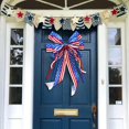 thumbnail image 1 of Independence Day Bows Nationals Day Decorations Flag Bows Martyrs' Day Decorations Festival Bow Decoration Door Frame Decoration Window Decoration, 1 of 6