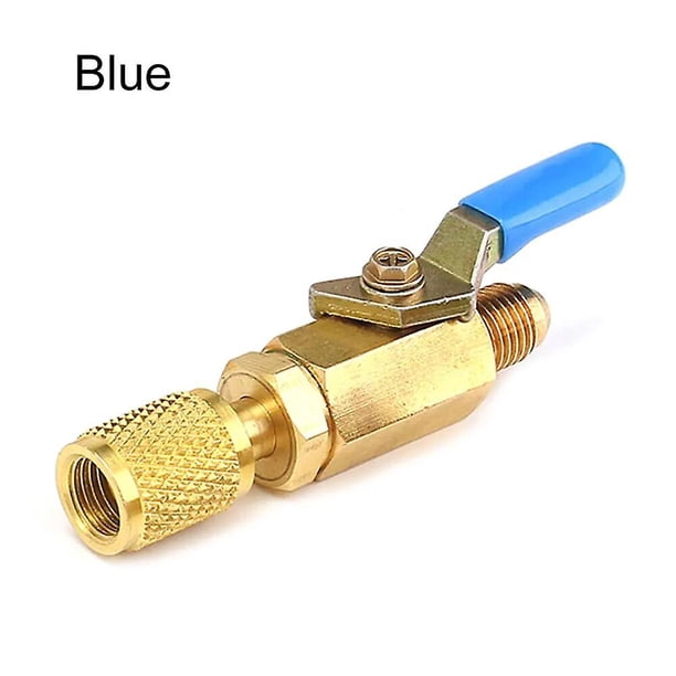 1pcs/set Compressed Air Hose Straight Ball Valve Brass Ball Valve Connector for Air Conditioner Refrigeration System R410A R134A~7892