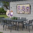 thumbnail image 6 of Outdoor TV Cover 68x42x4.5in, Vintage Flower Watercolor Purple Weatherproof TV Screen Protector with Zipper, Country Botanical Butterflies Outside Television Cover Fits Up to 70-75", 6 of 9