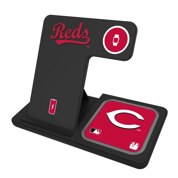 Keyscaper Cincinnati Reds 3-In-1 Wireless Charger