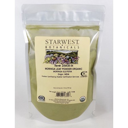 botanicals starwest moringa powder organic leaf oz