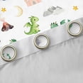 thumbnail image 4 of Homewish Cartoon Dinosaur Curtains Pack of 2 (42x84 Each) for Preppy Children Kids,Jungle Animal Curtains Blackout,Kawaii Wildlife Dino Bedroom Curtains,Breathable Home Decor, 4 of 6