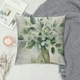 thumbnail image 2 of Creowell  Spring Summer Leaf Pillow Covers Watercolor Eucalyptus Leaves Couch Pillow Cases Sage Green Farmhouse Throw Pillows Home Decor for Living Room Bedroom Bed Cushion Outdoor, 2 of 5