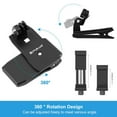 thumbnail image 3 of PULUZ Backpack Shoulder Strap Mount Backpack Clip Replacement for GoPro Hero 11/10/9 Osmo Pocket Insta360, 3 of 7