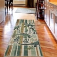 thumbnail image 3 of Ambesonne Dinosaur Decorative Rug Carpet, Leaves Jurassic Animals, 2' 5" x 7' 5", Laurel Green Teal Beige, 3 of 3