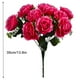 thumbnail image 2 of Ramo de flores de rosas artificiales de 12 cabezas, decoración floral de simulación, ramo de flores falsas nupciales de boda, rosa roja seitruly HA7624-04B, 2 of 6