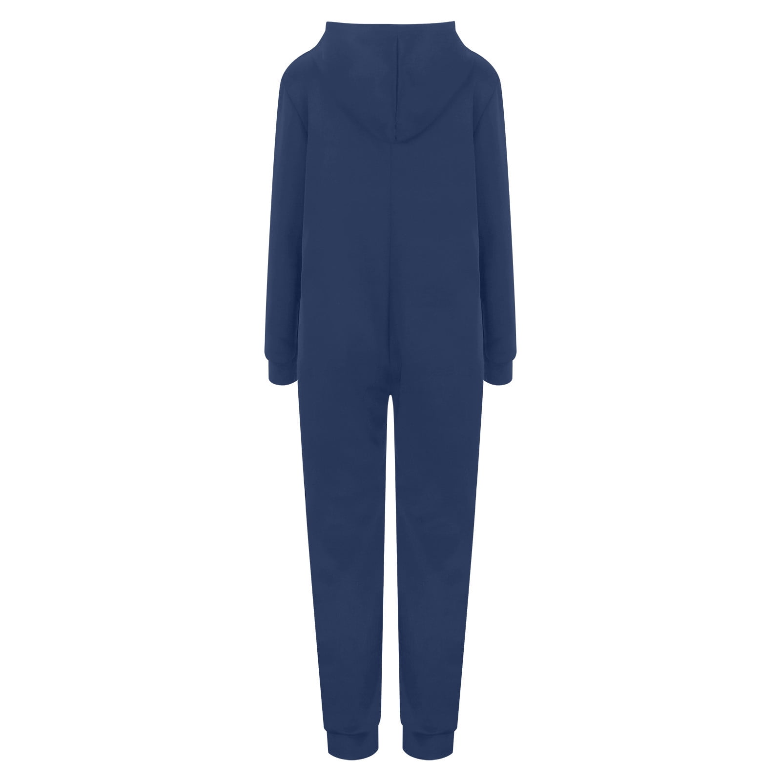 Ulitacool Summer Onesie For Boys Crewneck Kids Girls Boys Solid Color Long Sleeves Zipper Sweatshirt Hooded Romper Jumpsuit With Pocket Outfits For Children Classic Clothes Navy 15-16 Years