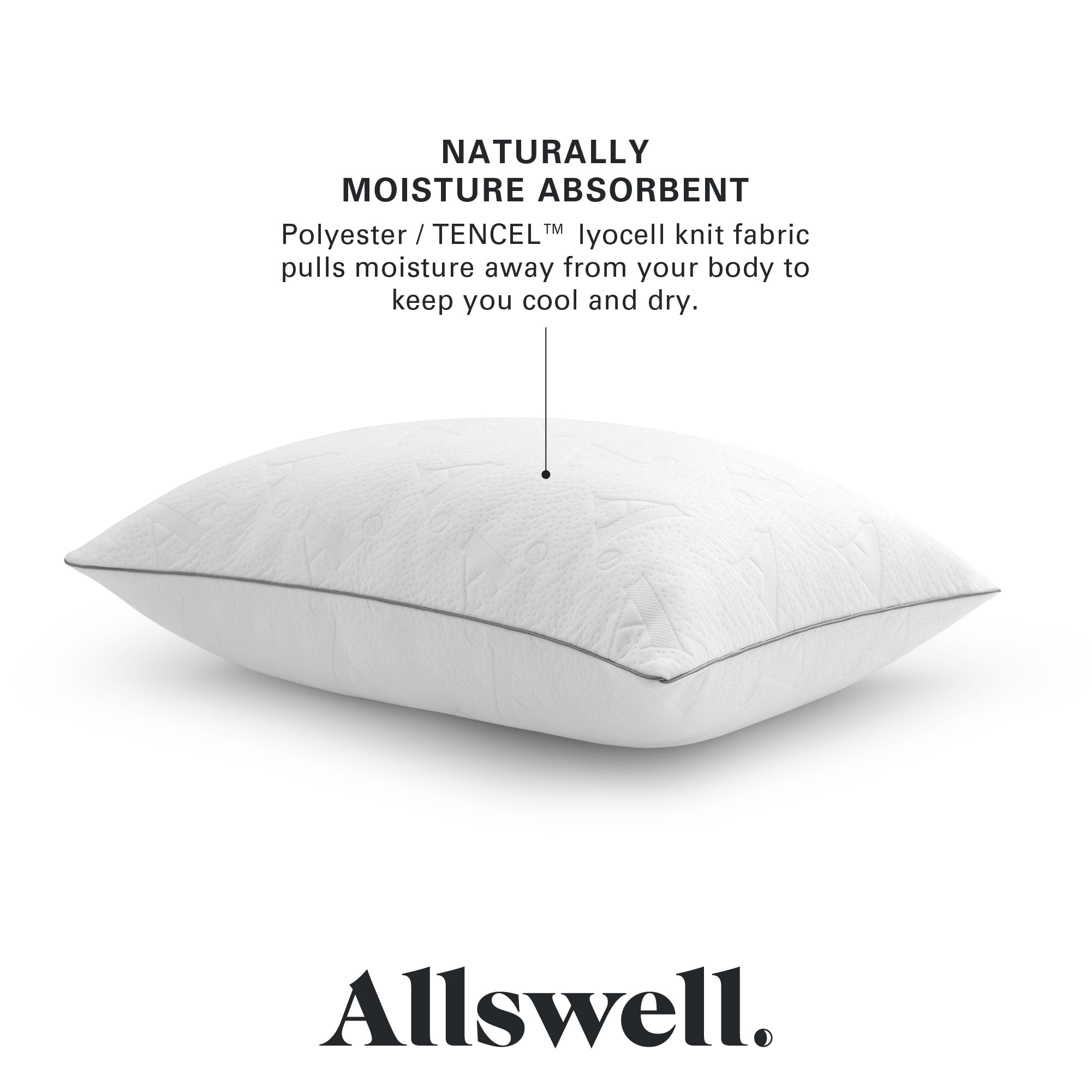 Allswell Ultimate Comfort Bed Pillow with Dual Function Fill, Standard/Queen
