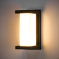 thumbnail image 1 of Aplique de pared para exteriores moderno, luminaria exterior con temperaturas de color, iluminación exterior de aluminio superbrillante, pantalla de acrílico transparente, iluminación de pared, 1 of 5
