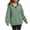 010-Green, variant on Diufon Womens Quarter Zip Pullover Long Sleeve Stand-up Collared Sweatshirt Fall Winter Half Zip Light-Fleece Tops