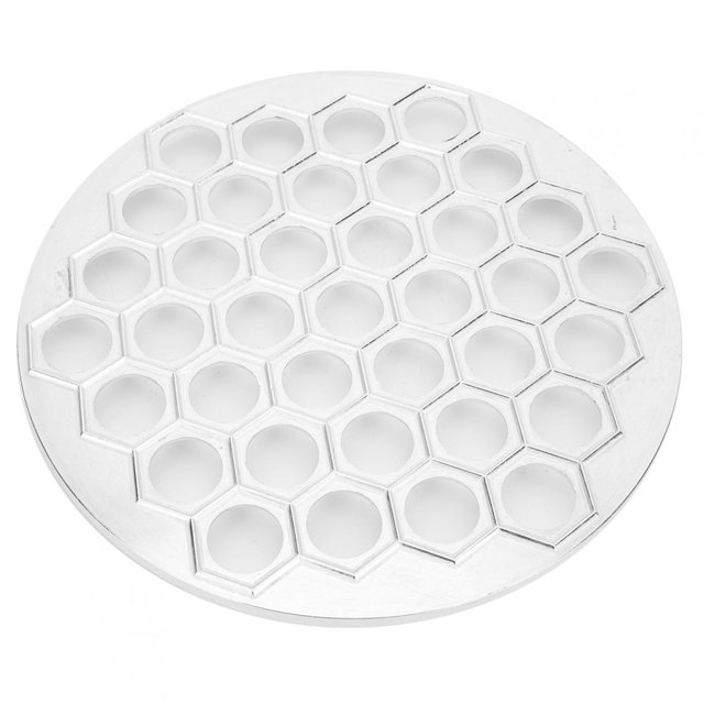 ZPSHYD Household DIY Dumplings Maker, Aluminum Alloy Dumpling Mould Tools Dumplings Maker Kitchen Utensils Silver for Home Kitchen
