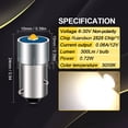 thumbnail image 2 of Ruiandsion Amber BAW9s HY21W 12V Car Turn Signal Lamp Baw9s Auto Bulbs Car LED Indicator Brake Fog Reverse Light Bulb BAW9S Amber Car BAW9S Bulb, 2 of 8
