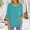Blue, variant on XMHJSMD Womens Tops Women's Casual 3/4 Sleeve Tops Summer Square Neck T Shirts Ruffle Loose Fit Tunic Blouses(Black,Xxl)