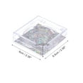 thumbnail image 2 of Unique Bargains 1 Set Reusable Rectangular Eyelash Storage Case Clear Colorful Acrylic, 2 of 6
