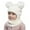 a-White466, variant on VNKIDY Kids Caps Children Winter Knitted Hat Warm Solid Color Full Face Cover Neck Gaiter Cozy Beanie Hood With Cute Pom For Boys Girls Stylish Headwear