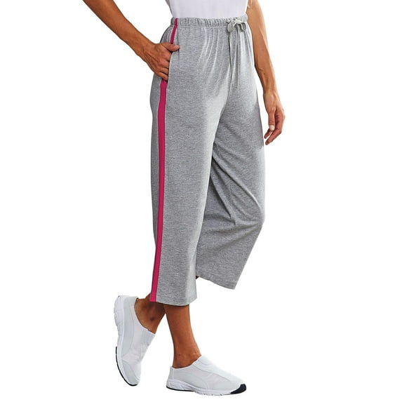 Everyday Stripe Capris by Freedom Fit