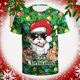 thumbnail image 1 of Camiseta Unisex 2022 para hombre, camiseta ligeramente elástica de Navidad, traje de fiesta para hombre, ropa de calle, camisetas de manga corta Hip Pop geniales, 1 of 4