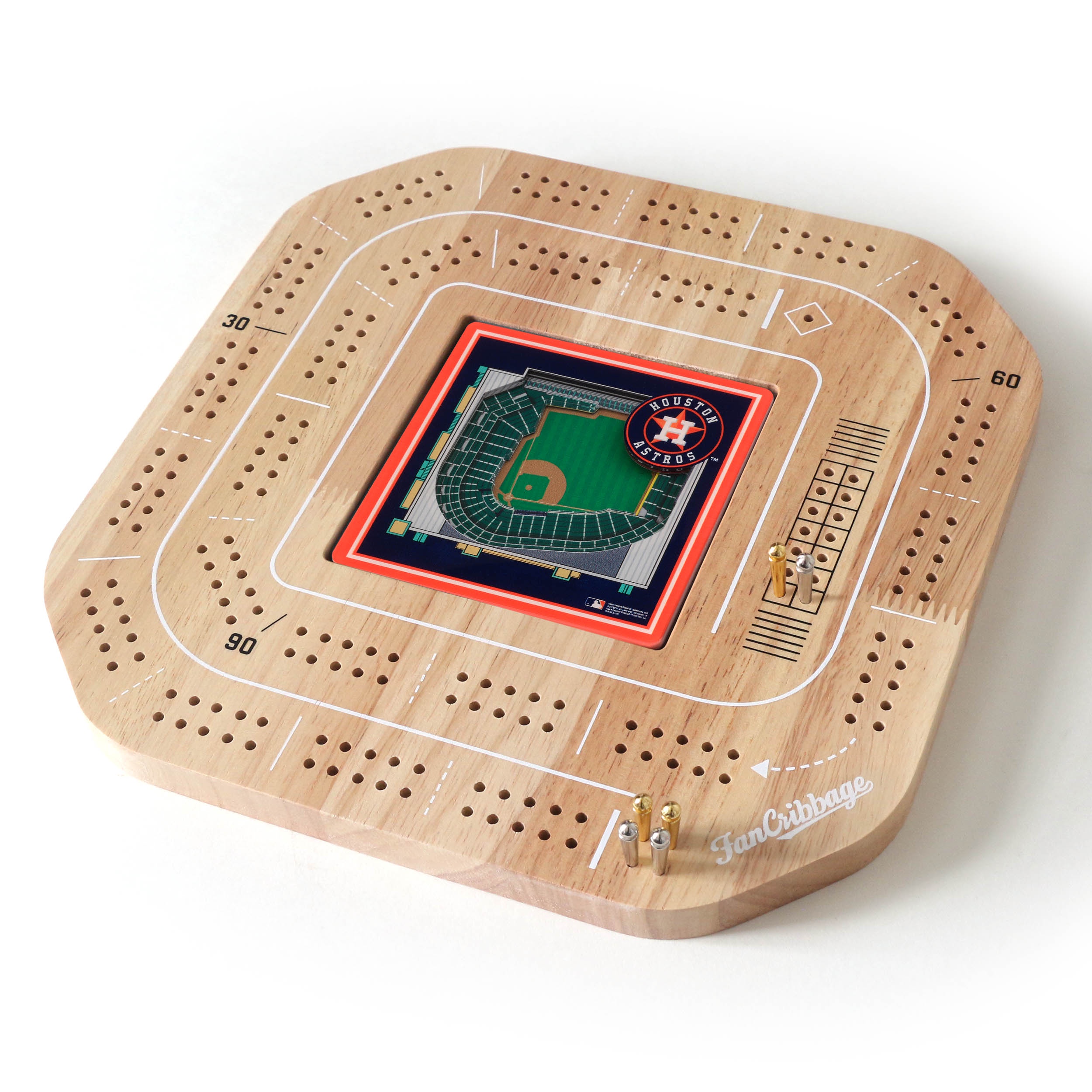 YouTheFan MLB Houston Astros Stadiumview Cribbage