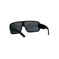 thumbnail image 4 of Mens Sporty Robotic Shield Kush Gangster Plastic Sunglasses Black Blue, 4 of 4