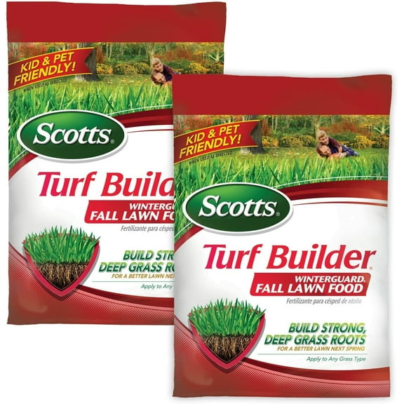 Scotts Turf Builder WinterGuard Fall Lawn Food - Fall Fertilizer for Strong Grass Roots, 5,000 sq. ft., 12.5 lbs. 2-Pack