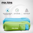 thumbnail image 3 of Mockins Fauteuil Gonflable pour Camping et Plage, Bleu & Vert, 3 of 9