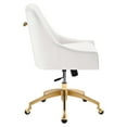 thumbnail image 2 of Ergode Performance Velvet Office Chair - Stain-Resistant, Pneumatic Height-Adjustment, 360 Swivel, Tilt Control, Gold Base, 331 lbs Capacity, 2 of 2