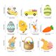 thumbnail image 5 of Adornos colgantes de Pascua, decoraciones de Pascua, de Pascua, tarjetas de huevos de Pascua, letrero colgante para jardín, oficina de primav, 5 of 5