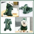 thumbnail image 2 of Cachorro Dinosaurio Diseñado Ropa Cómoda Coral Fleece Mascota Traje Perro, 2 of 4