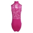 thumbnail image 2 of Alvivi Kids Girls Ballet Dance Gymnastics Leotard Sleeveless Turtle Neck Jumpsuit 5-14, 2 of 7